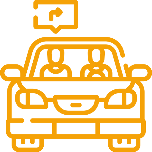 People In A Car Icon